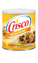 Þetta er butter flavored shoertening, er í kælinum í Kosti.